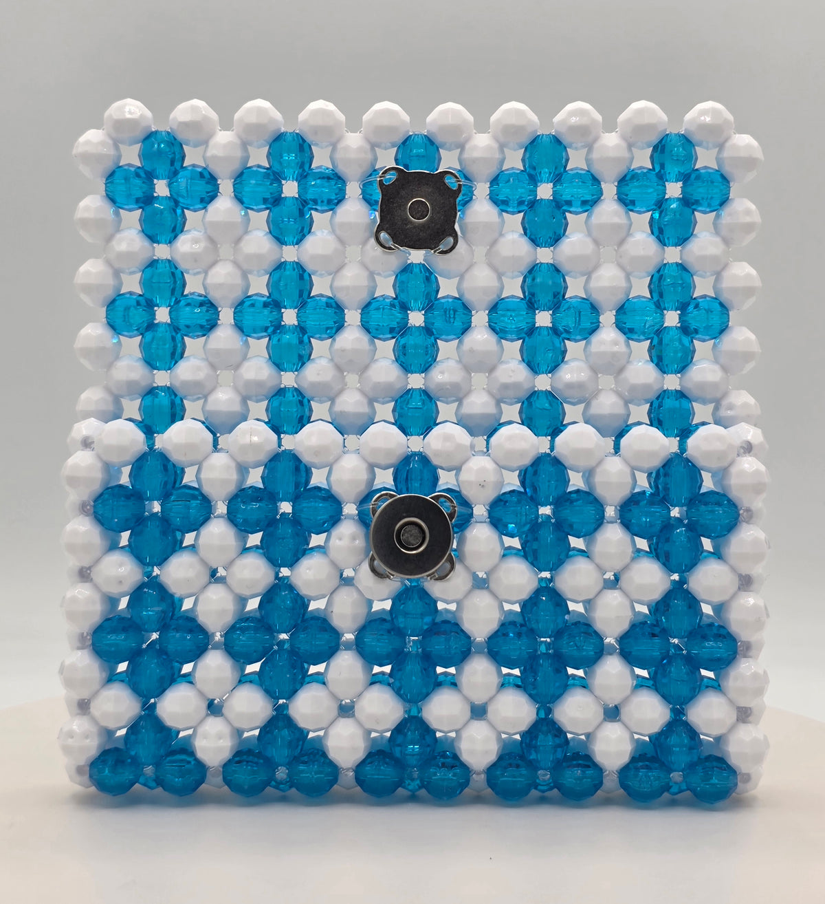 Turquoise & White Wallet - Made in HTX