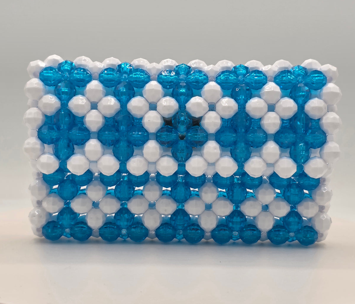 Turquoise & White Wallet - Made in HTX